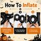 Greentek; Halloween Birthday Balloons with BOO Foil Balloon, 42 Pcs Black Orange Halloween Balloons with Ghost, Eyeball and Dot Prints, Latex Balloon Set with Ribbon for Spooky Party Decorations, Balloon Garland; Category:Foil Balloons; Image:3